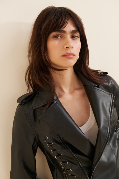 Birch Faux Leather Moto Jacket | Nuuly