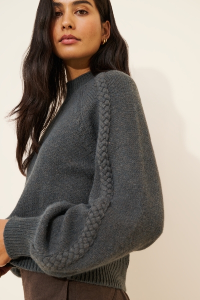 Cable Sleeve Sweater
