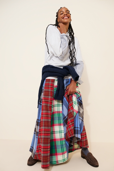 Maizie Plaidwork Maxi Skirt | Nuuly