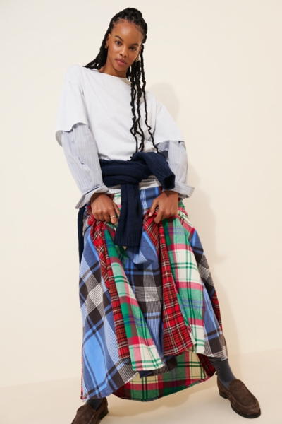 Maizie Plaidwork Maxi Skirt | Nuuly