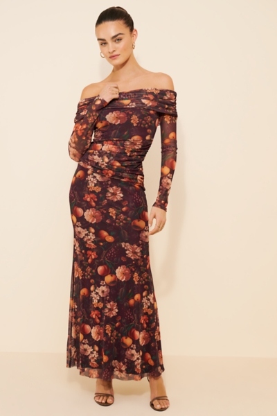 black long sleeve dress open back Coraline Black Long Sleeve Maxi Dress - US 0 main image 1