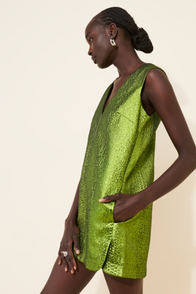 slim fit dress slacks IT GIRL METALLIC MINI DRESS IN GREEN – AKIRA