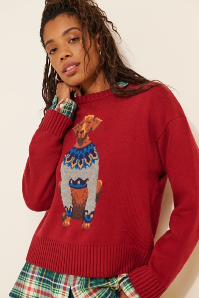 Jolene Dog Fairisle Pullover Sweater | Nuuly