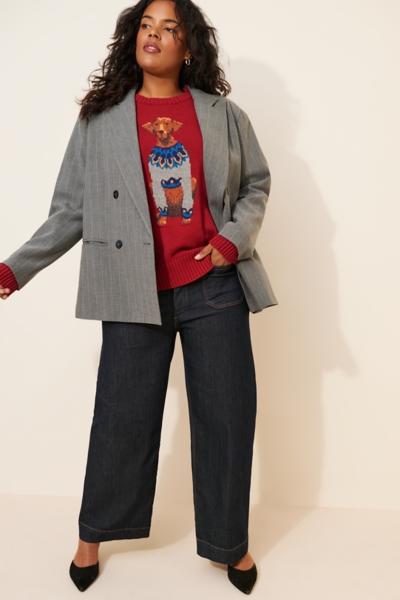 Jolene Dog Fairisle Pullover Sweater | Nuuly