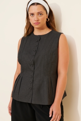 トップス ENFOLD PLEATS TWO-WAY VEST The Tobie Pleated Vest | Nuuly