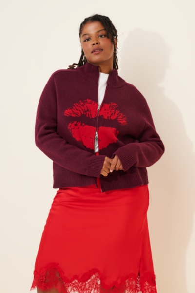 Smooch Zip-Up Sweater | Nuuly