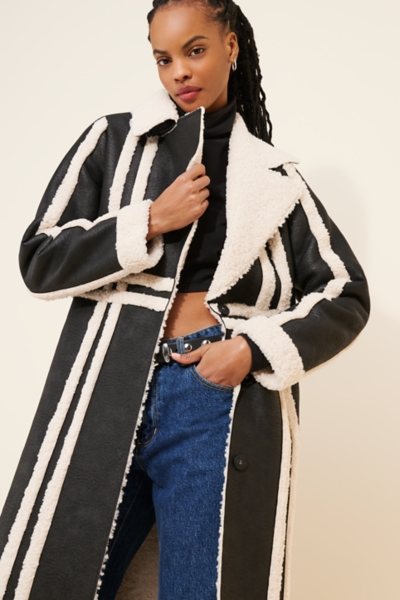 Swiss Alps Vegan Leather Coat | Nuuly