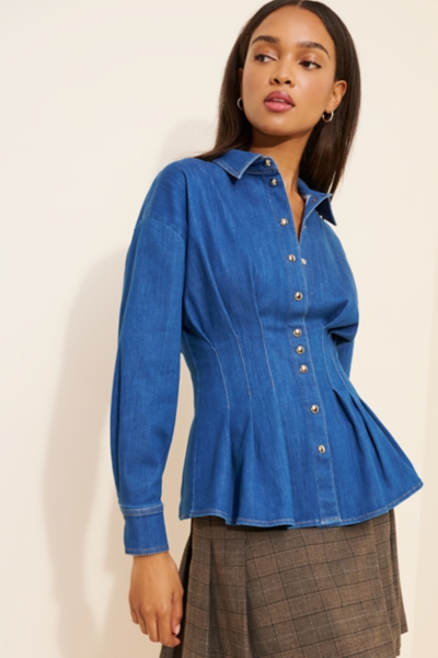 HYEON tuno blouse(dot)ネイビー HYEON tuno blouse(dot)ネイビー 【公式通販】