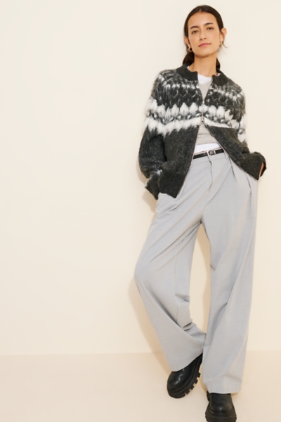 Fair Isle Double-Zip Cardigan Sweater | Nuuly