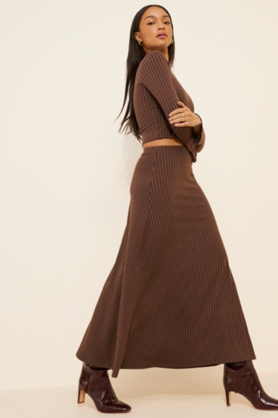 Rib Knit Maxi Skirt | Nuuly