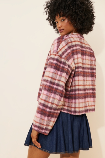 Rizzo Plaid Knit Jacket | Nuuly