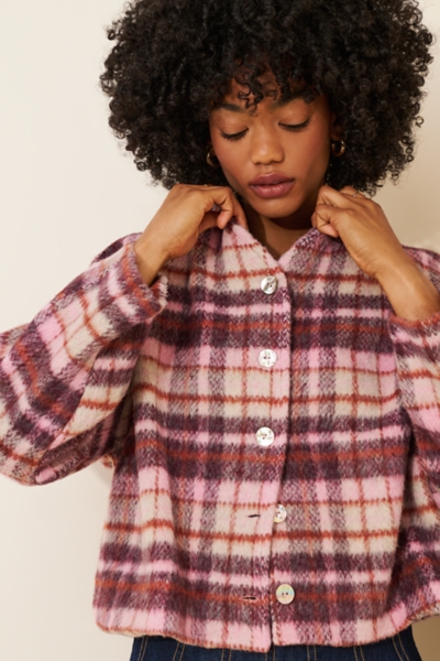 Rizzo Plaid Knit Jacket | Nuuly