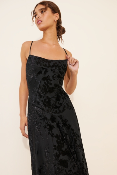 Emmy Burnout Velvet Maxi Dress | Nuuly