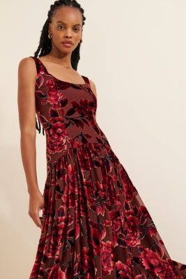 Velvet Ridge Maxi Dress