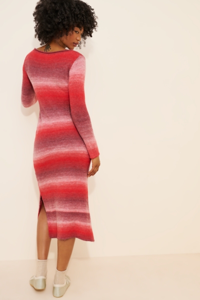 open lace back dress Dixie Red Sweater Dress L main image 1