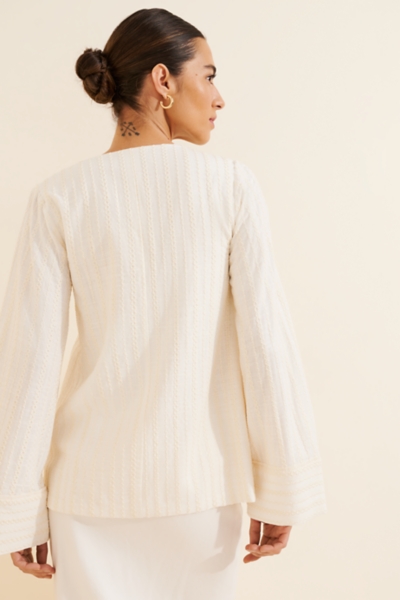 Pax Linen Blend Tie-Front Jacket | Nuuly