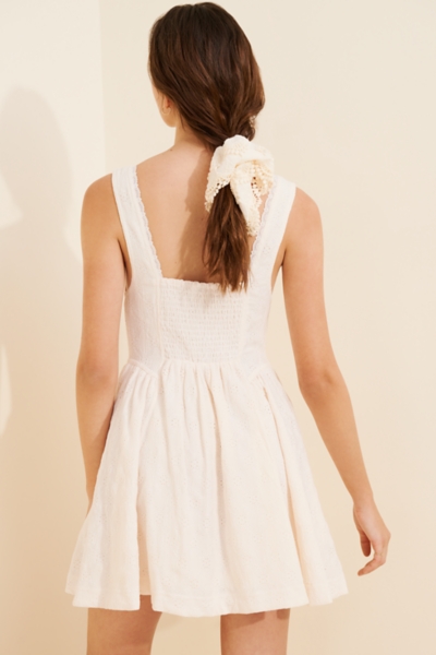 bubble hem white mini dress Melinda Ivory Satin Strapless Bubble Dress - Size S - Cute Party Dress with Bubble Hem