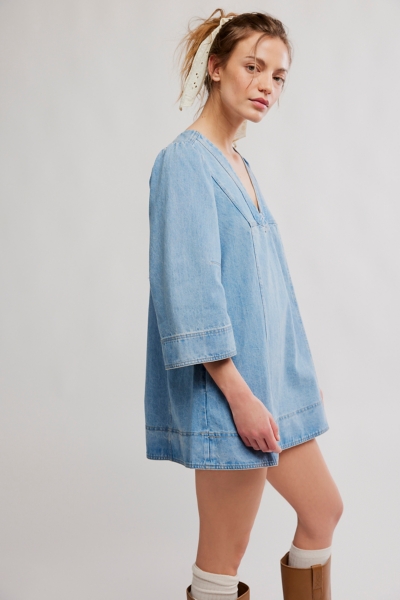 nuuly denim dress Amber Denim Dress