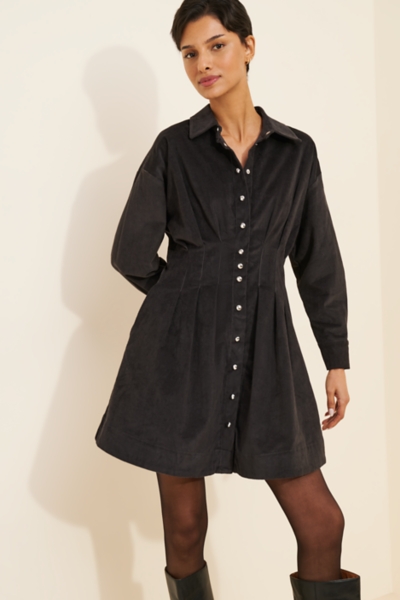 knee length dresses for ladies Corduroy Casual Timeless Mini Dress main image 0