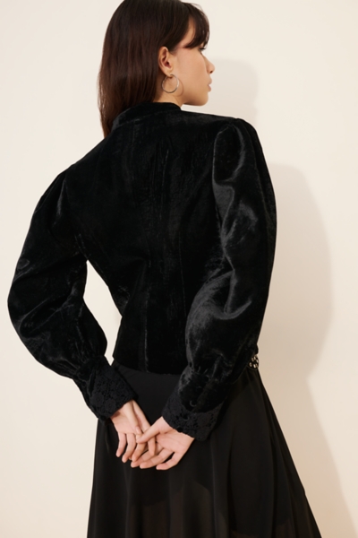 Victoria Velvet Lace Jacket | Nuuly