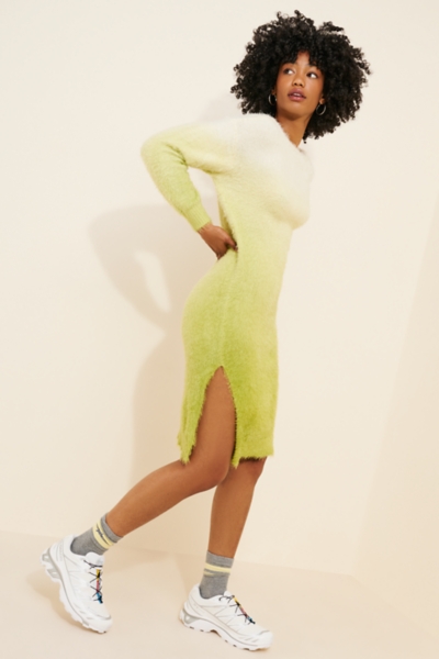 knee length dresses for ladies Fuzzy Bodycon Midi Dress  Dominique Nicole Boutique