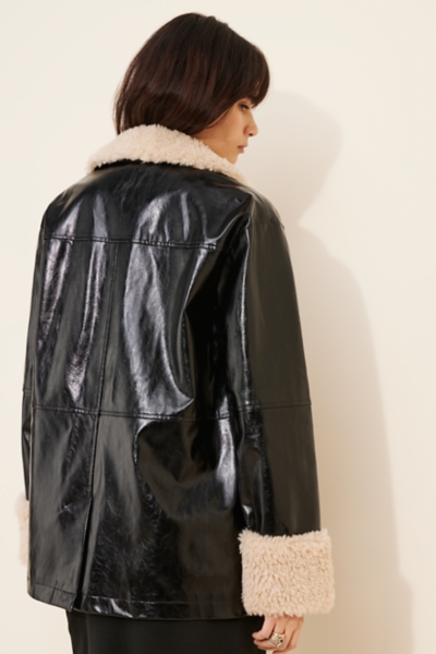 Joplin Vegan Leather Jacket | Nuuly