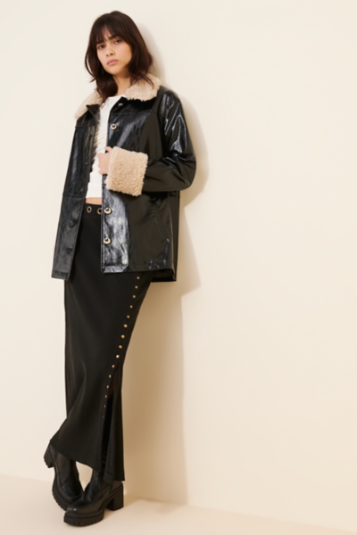 Joplin Vegan Leather Jacket | Nuuly