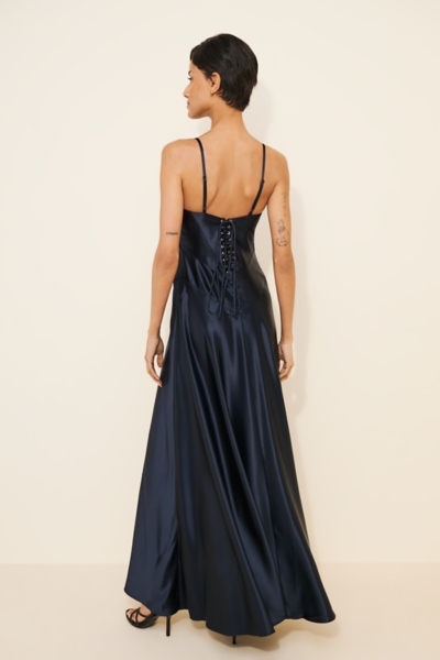 Satin Corset Maxi Dress | Nuuly