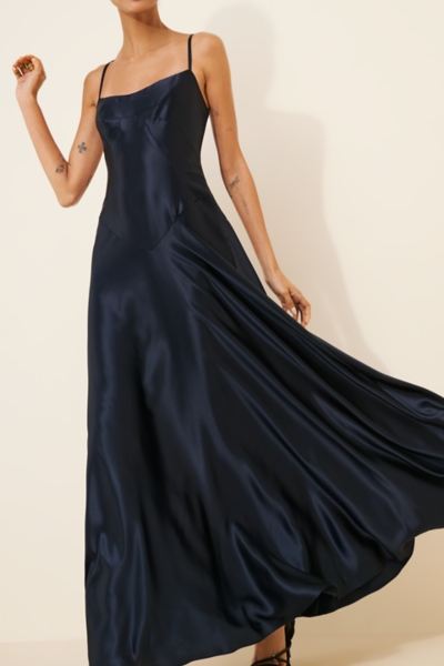Satin Corset Maxi Dress | Nuuly