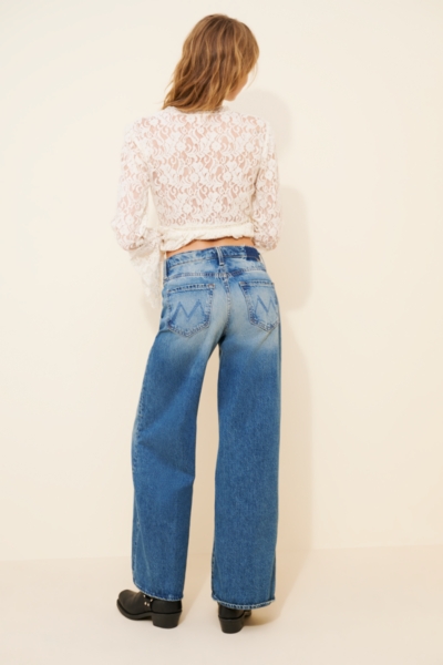 High-Waisted Skater Jeans