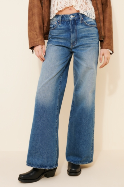 High-Waisted Skater Jeans