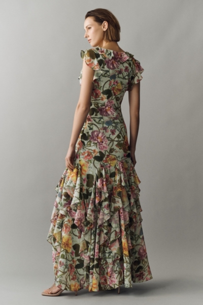 cottagecore ball gown dresses A-Line Mint Green Floral Midi Corset Dress Mint Green / Medium elaborate production. Pin Collar Dress shirt the infinity dress Style:11097Y738NUB