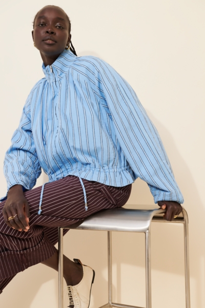 Devon Striped Balloon Jacket | Nuuly