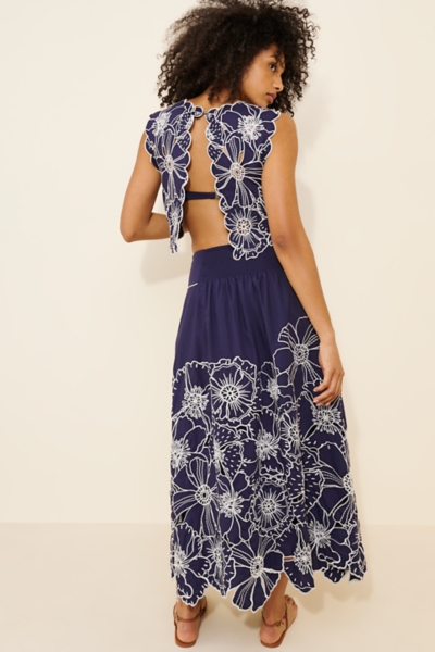 Flowers Richelieu Midi Skirt | Nuuly