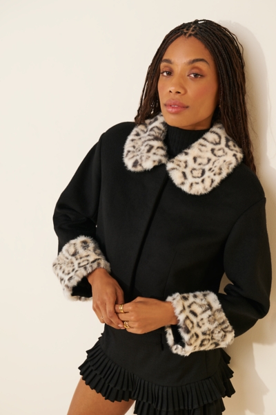 Zelda Faux Fur Trim Jacket | Nuuly