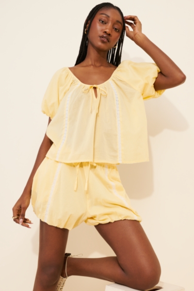 Maura Lace Trim Top | Nuuly
