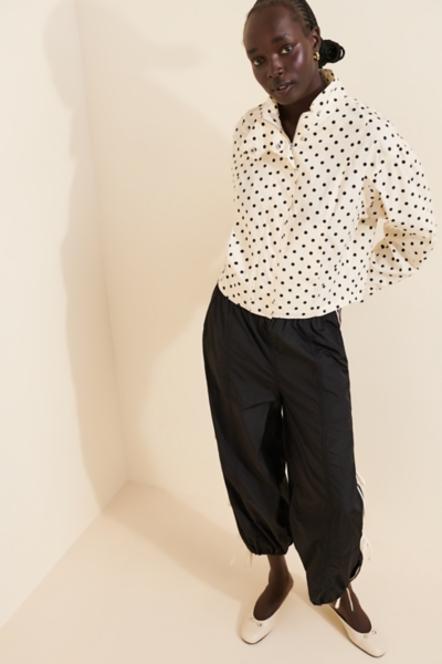 Allison Polka Dot Cotton Shirt Jacket | Nuuly