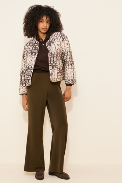 Collarless Quilted Jacket | Nuuly