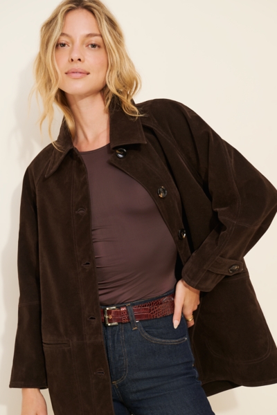 Jackie Faux Suede Jacket | Nuuly
