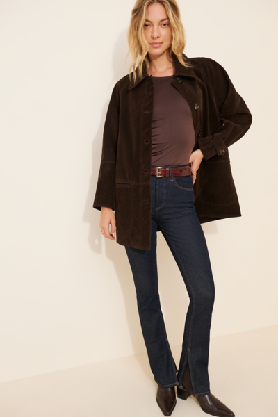 Jackie Faux Suede Jacket | Nuuly