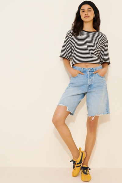 The Essex Long Baggy Denim Shorts | Nuuly