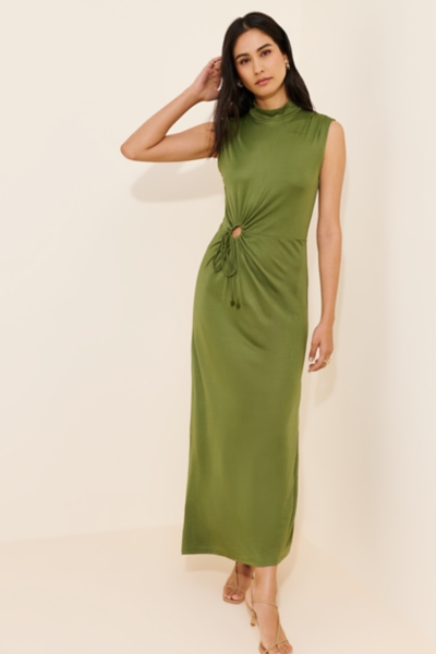 Sleeveless Maxi Mock-Neck Dress | Nuuly