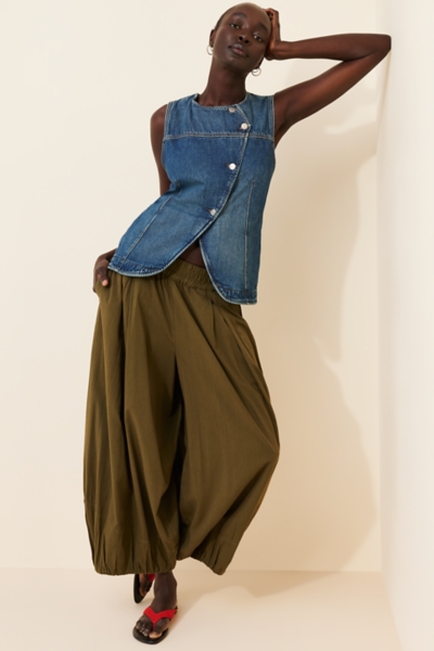 Maris Asymmetric Denim Vest | Nuuly