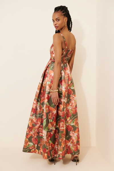Floral Taffeta Dress | Nuuly