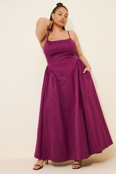 open lace back dress Amarra 88027 - Sequin Basque Cocktail Dress 6 / Purple