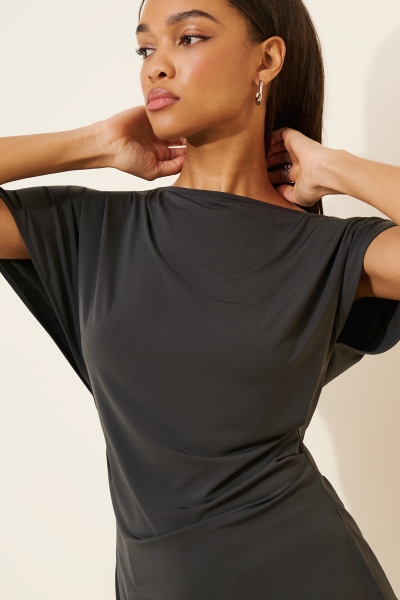 【L'Appartement 】アメリカーナHenlry neck Boatneck Tie Back Top | Nuuly