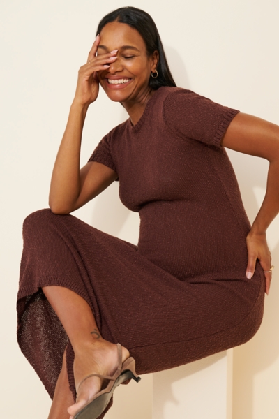 Maternity Cyrus Boucle Knit Dress | Nuuly