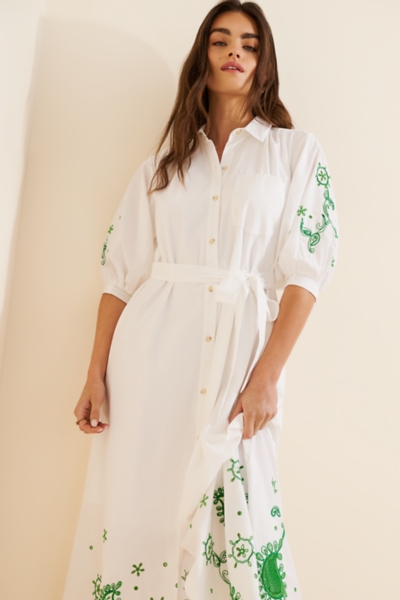 Mona Eyelet Maxi Dress | Nuuly