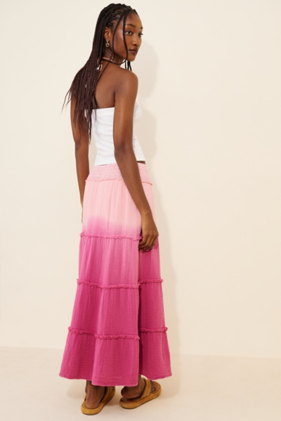 On My Mind Smocked Waist Tiered Maxi Skirt | Nuuly