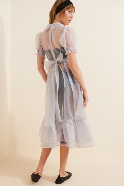 sophie silk dress Sophie Silk and Wool Mini Dress 2 / Silk and Wool Light Blue
